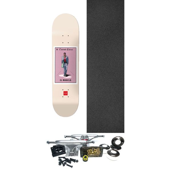 Chocolate Skateboards Carlisle Aikens Loteria Cards Skateboard Deck - 8.5" x 31.95" - Complete Skateboard Bundle